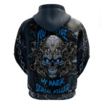 You Inspire My Inner Serial Killer Skull Hoodie