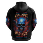 Your Demons Hide Under Your Bed Skull Hoodie