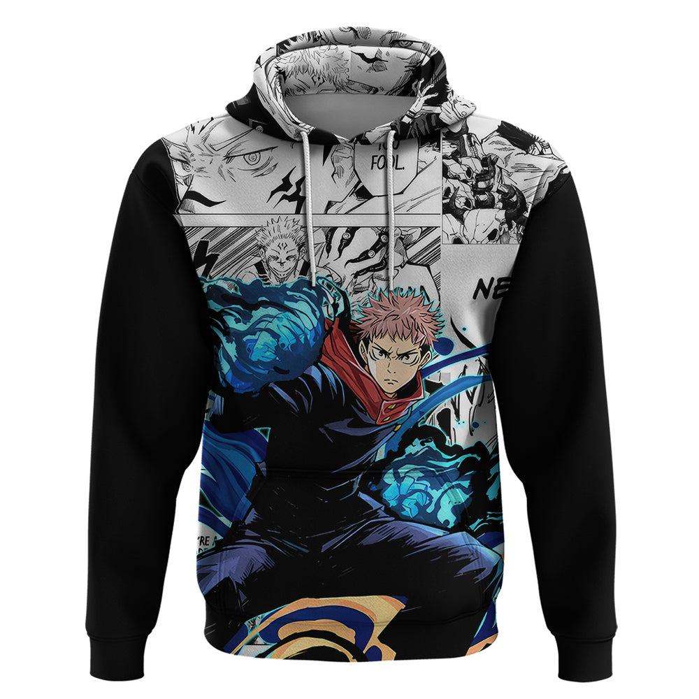 Yuji Itadori - Jujutsu Kaisen Hoodie Manga Style Yuji Itadori - Jujutsu Kaisen Hoodie Manga Style