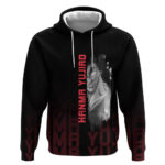 Yujiro Hanma The Ogre Baki Series Gym Theme Hoodie with Muscular Back Design and Bold Typography