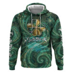 Yuno Black Clover Hoodie Magical Fantasy Style with Emerald Wind Swirls