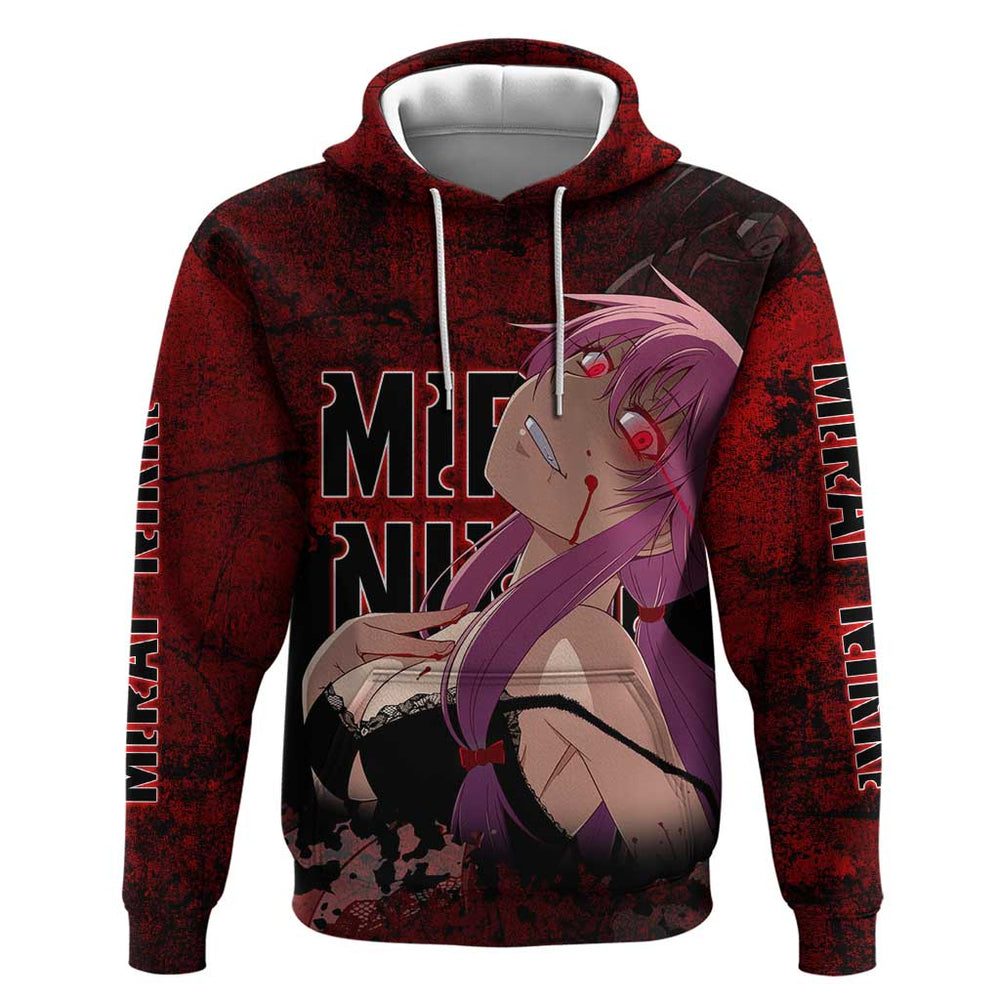 Yuno Gasai - Future Diary Hoodie Anime Style Yuno Gasai - Future Diary Hoodie Anime Style