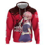 Yuno Gasai Future Diary Mirai Nikki Hoodie Anime Style