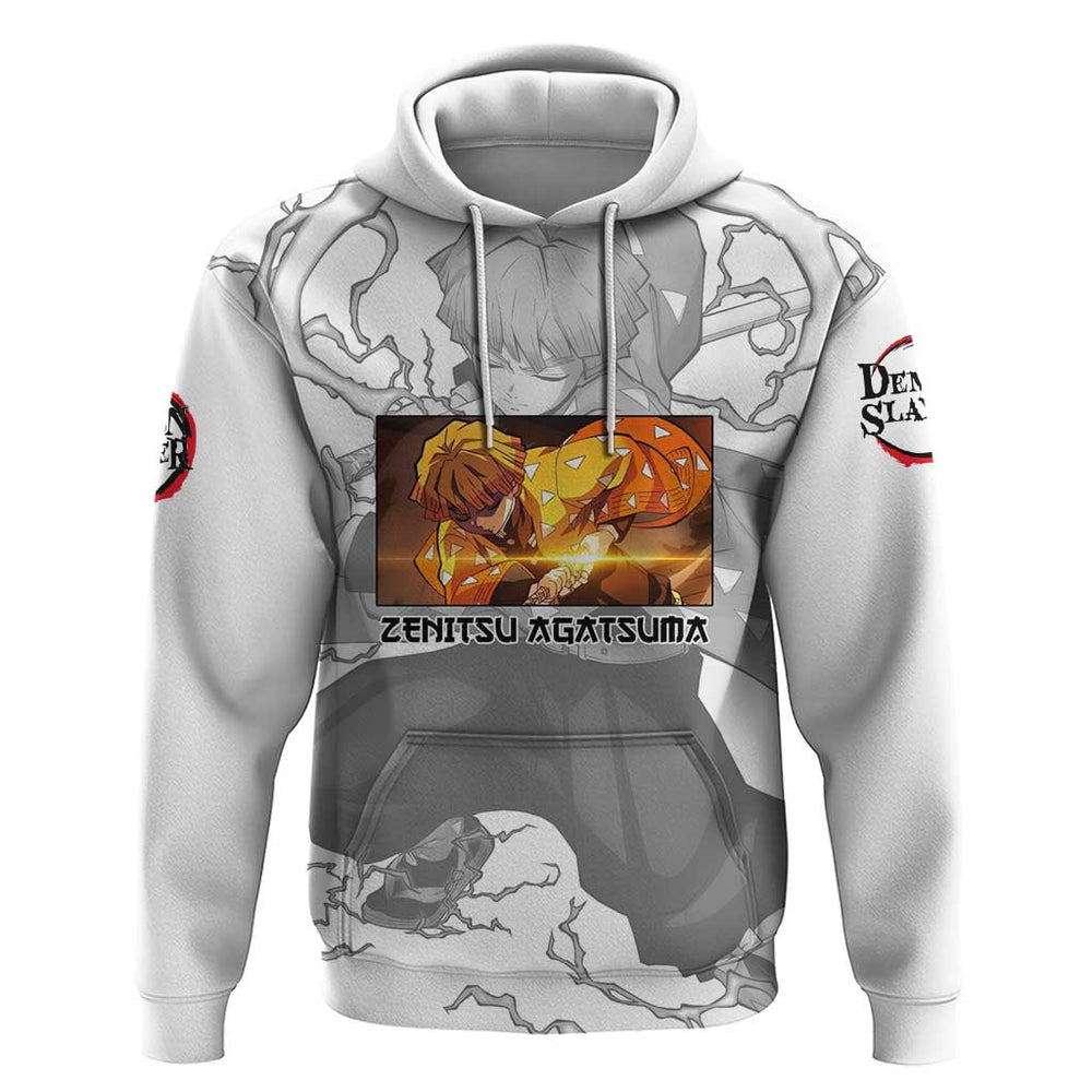 Zenitsu Agatsuma - Demon Slayer Hoodie Anime Style Zenitsu Agatsuma - Demon Slayer Hoodie Anime Style