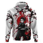 Zenitsu Agatsuma - Demon Slayer Hoodie Anime Text Pattern Style