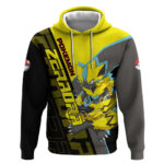 Zeraora Pok Hoodie Electric Neon Anime Style