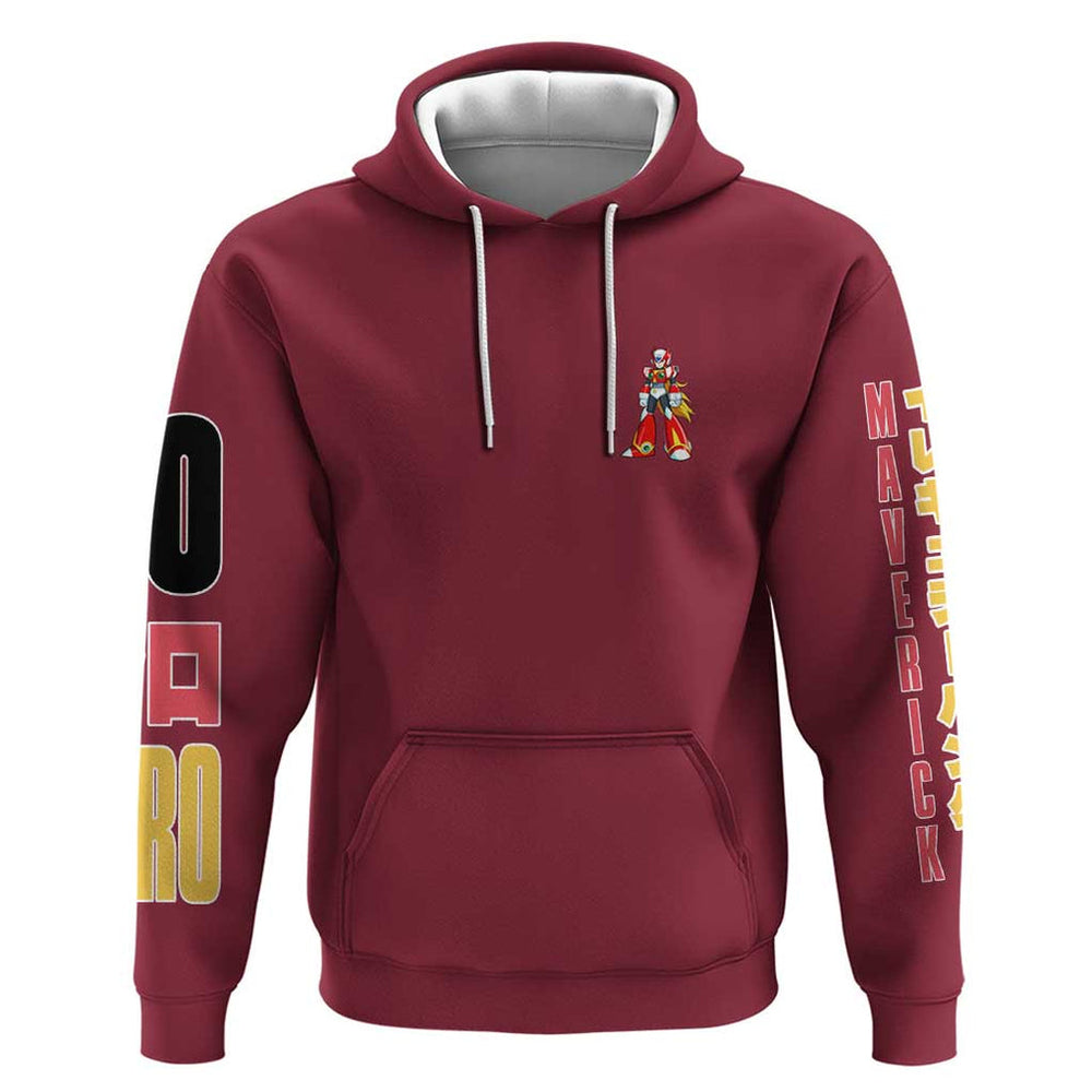 Zero Mega Man Hoodie Anime Style Zero Mega Man Hoodie Anime Style