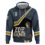 Zoe Hange Attack on Titan Hoodie Anime Urban Chic Illustration