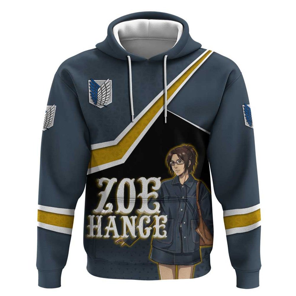 Zoe Hange Attack on Titan Hoodie Anime Urban Chic Illustration Zoe Hange Attack on Titan Hoodie Anime Urban Chic Illustration