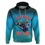 Zom 100 Anime Hoodie Live Free