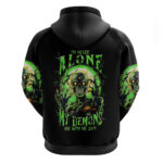 Zombie Skull Hoodie I Never Alone My Demon With Me 24 7 DT01