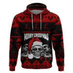 Custom Christmas Hoodie Gothic Skull Creepmas