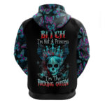 Da de los Muertos Skull Hoodie I'm Not A Princess I'm The Queen DT01