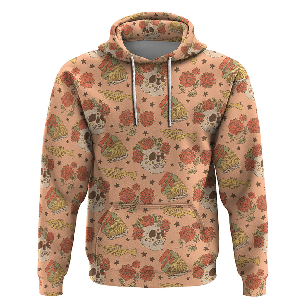 Day of the Dead Hoodie Sugar Skulls DT02 Day of the Dead Hoodie Sugar Skulls DT02