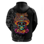 Day Of The Dead Sugar Skull Hoodie Dia De Los Murtos