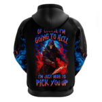 Death Skull Hoodie Of Course I'm Going To Hell DT01