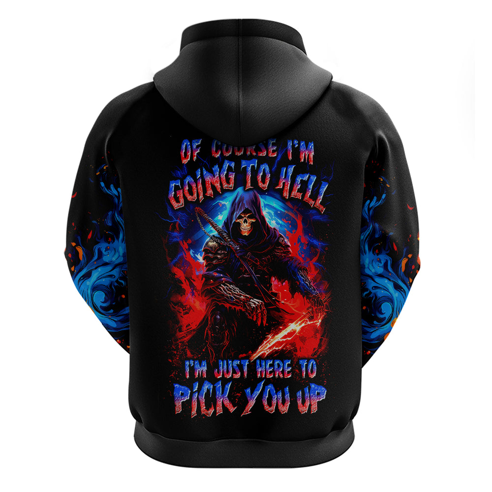 Death Skull Hoodie Of Course I'm Going To Hell DT01 Death Skull Hoodie Of Course I'm Going To Hell DT01