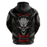 Demon Skull Hoodie Always be yourself unless you can be a Dragon then always be a Dragon