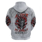 Devil Skull Hoodie I Never Alone My Demon With Me 24 7 DT01