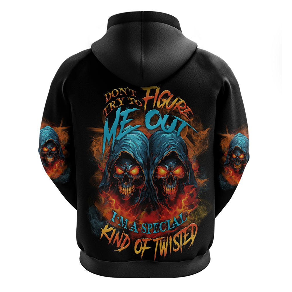 Don't Try To Figure Me Out Skull Reaper Hoodie Don't Try To Figure Me Out Skull Reaper Hoodie