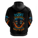 Double Fire Skull Hoodie I Have 3 Side Quite Funny And The Side You Never Want To See DT01