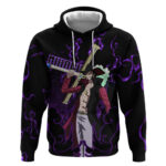 Dracule Mihawk - One Piece Hoodie Haki Pattern Anime Style