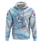 Dratini Hoodie Pastel Aquatic Crystal Art