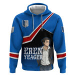 Eren Yeager Attack on Titan Hoodie Anime Modern Rebel Aesthetic