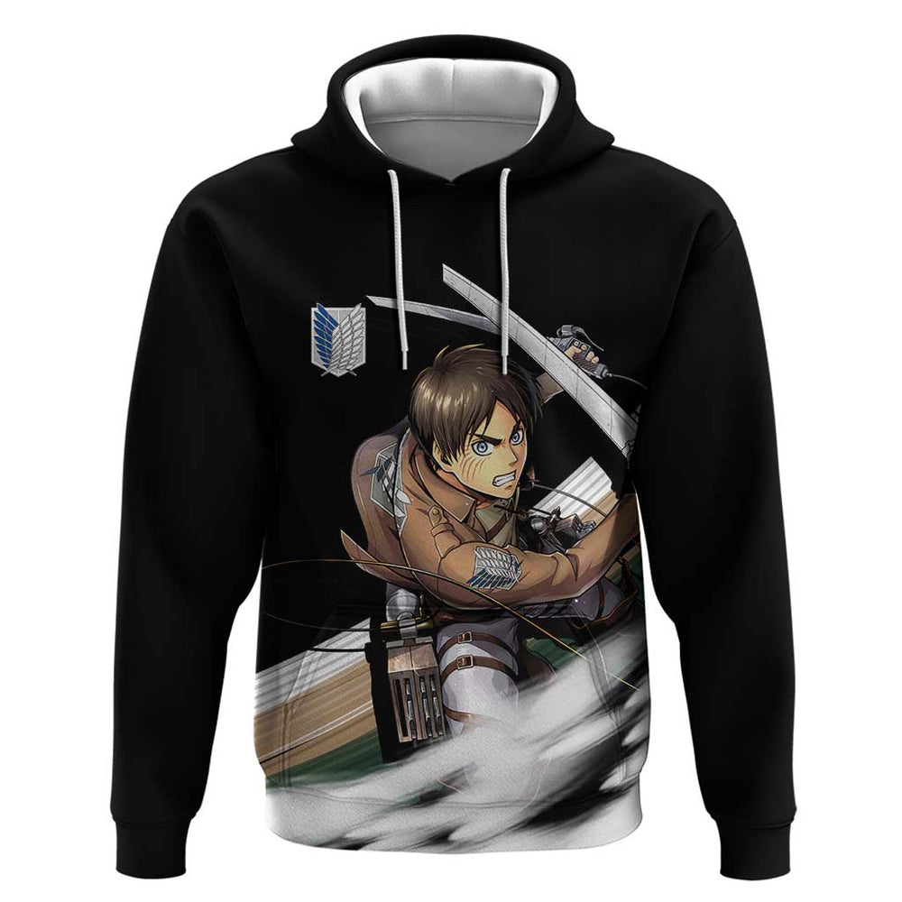 Eren Yeager - Attack On Titan Hoodie Anime Style Eren Yeager - Attack On Titan Hoodie Anime Style