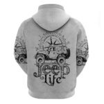 American Jeep Hoodie Sketch Art Jeep Life DT01