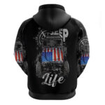American Jeep Hoodie Vintage Jeep Life DT01