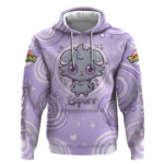 Espurr Hoodie Hypnotic Pastel Psychic Swirl Art