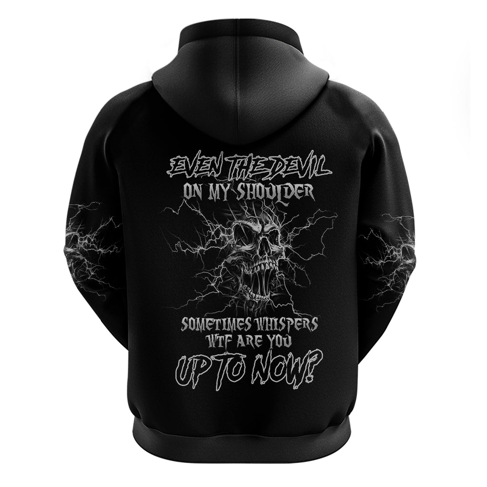 Even The Devil On My Shoulder Hoodie Even The Devil On My Shoulder Hoodie