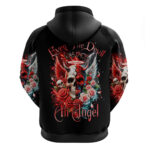 Evil Angel Skull Hoodie Even The Devil Was Once An Angel DT01