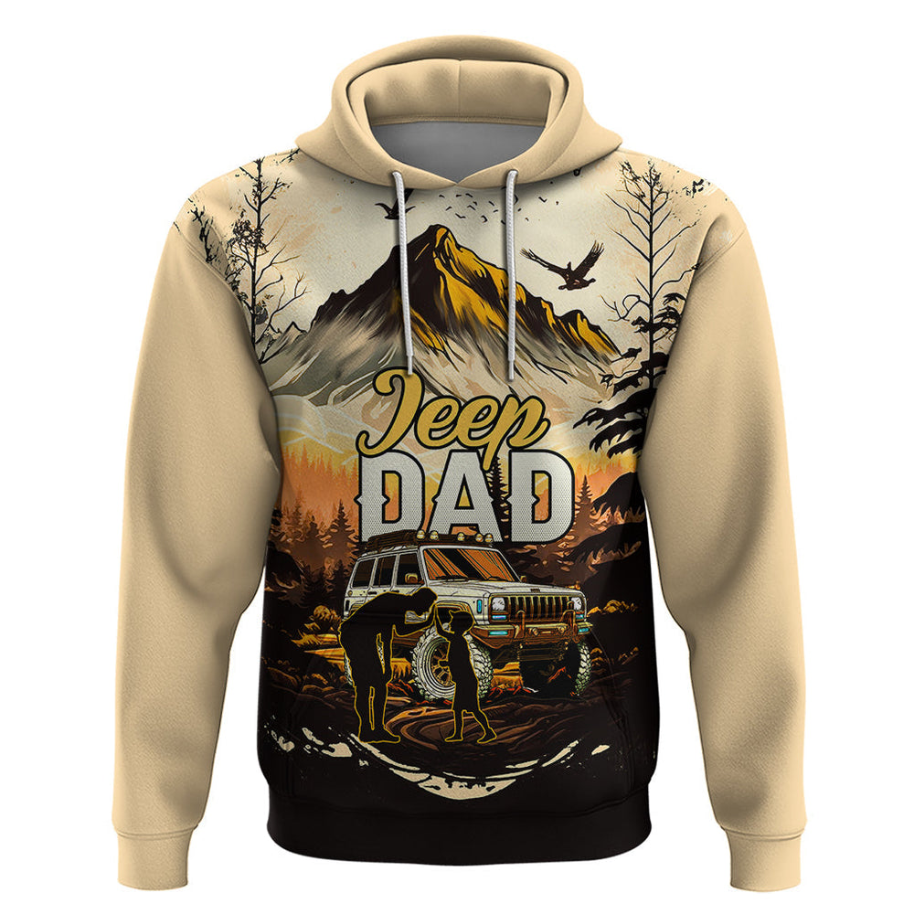 Father's Day Gift for Dads Hoodie Jeep Dad Just Like Any Other Dads But Cooler Father's Day Gift for Dads Hoodie Jeep Dad Just Like Any Other Dads But Cooler