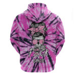 Fcks Cancer Skull Tie Dye Hoodie
