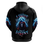 American Skull Hoodie I Talk I Smile But Be Carefull When I Silent DT01