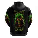 Fire Death Skull Hoodie The Only Thing That Can Stop Is Me DT01