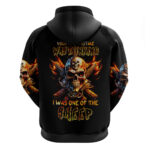 Fire Gun Skull Hoodie Your First Mistake Was Thinking I Was One Of The Sheep DT01