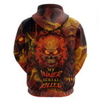 Fire Skull Hoodie You inspire my Inner serial Killed