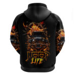 Flame Compass Jeep Hoodie Fire Jeep Life DT01