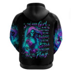 Flame Girl Skull Hoodie The Good Girl In Me Got Tired Of The Bullshit DT01