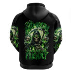 Flame Reaper Skull Hoodie I'm Not Anti Social I'm Just Not User Friendly DT01