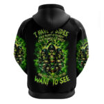 Flame Skull Hoodie I Have 3 Sides Quite Sweet Funny Crazy DT01