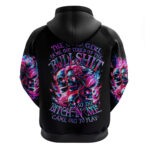 Flame Skull Hoodie The Good Girl In Me Got Tired Of The Bullshit DT01