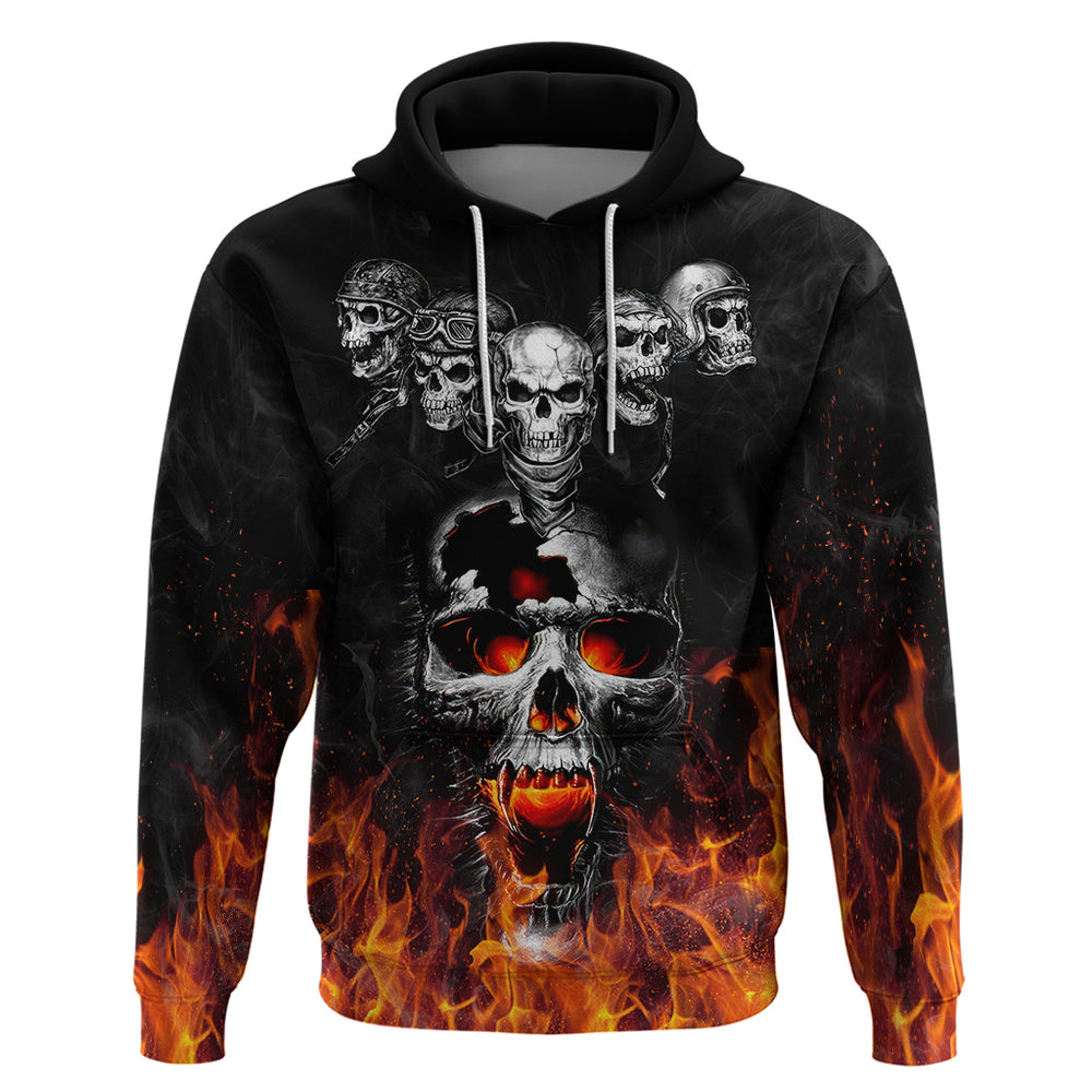 Flaming Skull Hoodie Hoodie Spectral Pyre DT01 Flaming Skull Hoodie Hoodie Spectral Pyre DT01