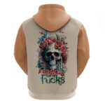 Flower Skull Hoodie Fresh Out Of Fuck DT01