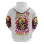 Flower Skull Hoodie Judge Me When You're Perfect Otherwise Shut Up DT01