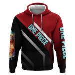 Franky One Piece Hoodie with Cyborg Arms and Bold Mechanical Design