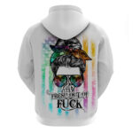 Fresh Out Of Fcks Messy Bun Tie Dye Hoodie